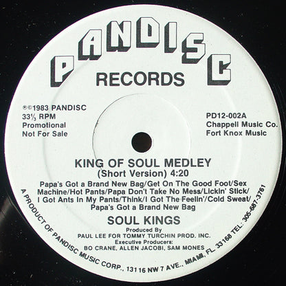 Soul Kings : King Of Soul Medley (12", Promo)
