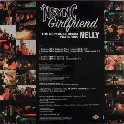 *NSYNC Feat. Nelly : Girlfriend (The Neptunes Remix) (12", Promo)