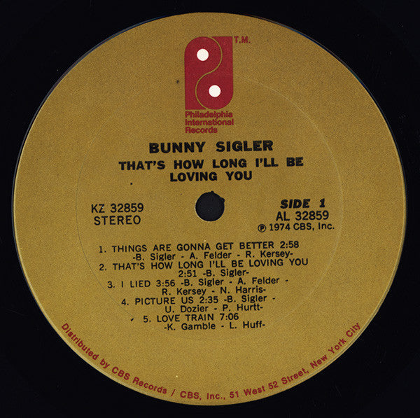 Bunny Sigler : That's How Long I'll Be Loving You (LP, Album)