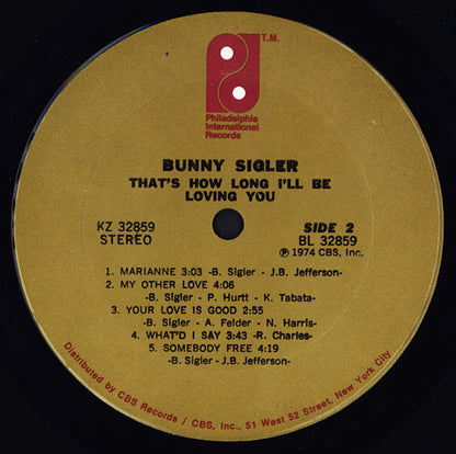 Bunny Sigler : That's How Long I'll Be Loving You (LP, Album)