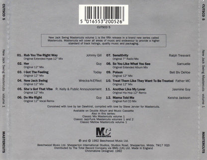 Various : New Jack Swing Mastercuts Volume 1 (CD, Comp)