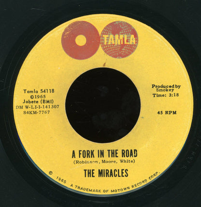 The Miracles : The Tracks Of My Tears / A Fork In The Road (7", Single, Mono, Roc)