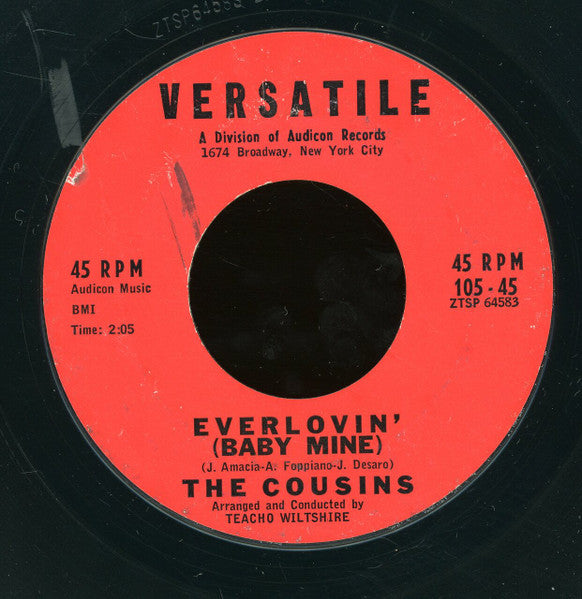 The Cousins (22) : Everlovin' (Baby Mine) / (Walking Down That) Lonely Road (7", Styrene)