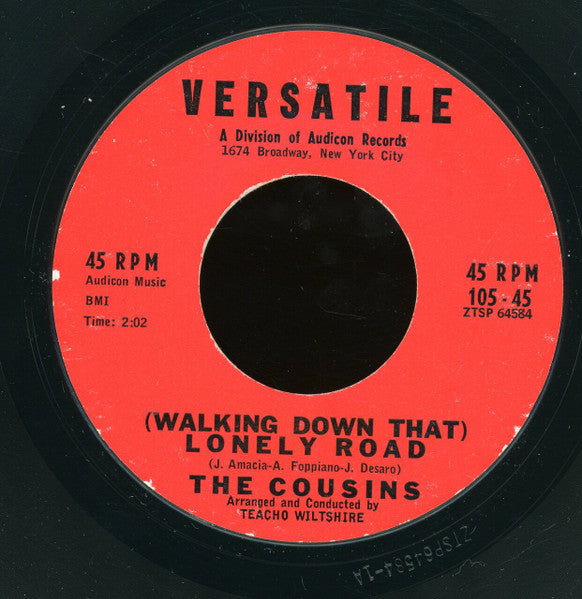 The Cousins (22) : Everlovin' (Baby Mine) / (Walking Down That) Lonely Road (7", Styrene)
