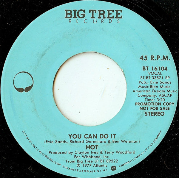 Hot : You Can Do It (7", Mono, Promo)
