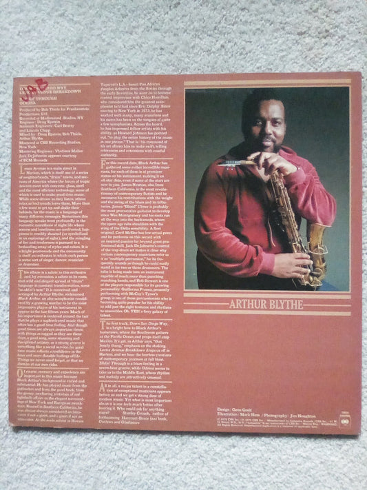 Arthur Blythe : Lenox Avenue Breakdown (LP, Album, San)