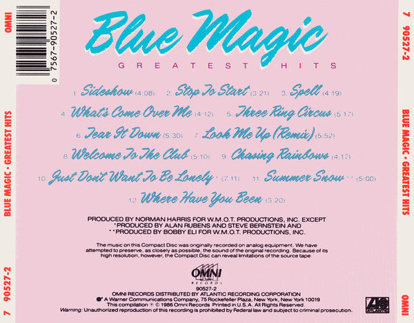 Blue Magic : Greatest Hits (CD, Comp)