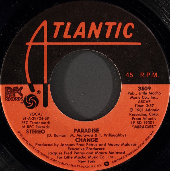 Change : Paradise (7")