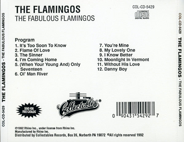 The Flamingos : The Fabulous Flamingos (CD, RE, RP)