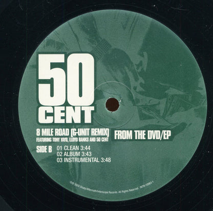 50 Cent : In Da Hood / 8 Mile Road (G-Unit Remix) (12", Promo)