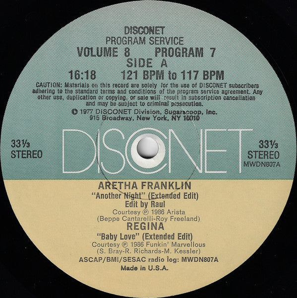 Various : Volume 8 Program 7 (2x12", P/Mixed)