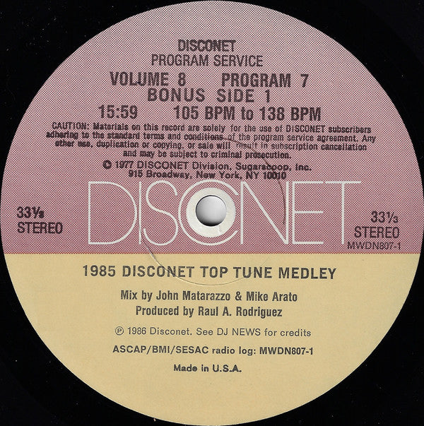 Various : Volume 8 Program 7 (2x12", P/Mixed)