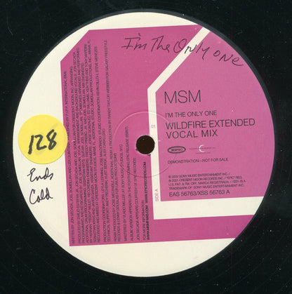 MSM : I'm The Only One (12", Promo)