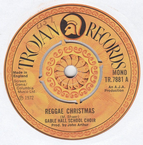 Gable Hall School Choir : Reggae Christmas (7", Single, Mono, 4-P)