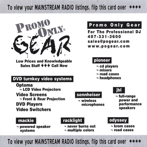 Various : Promo Only Mainstream Radio: August 2002 (CD, Comp, Promo)