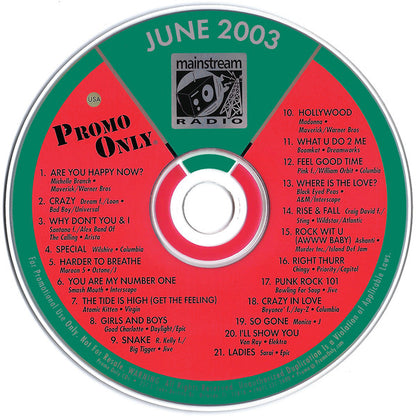 Various : Promo Only Mainstream Radio: June 2003 (CD, Comp, Promo)