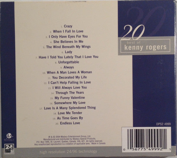 Kenny Rogers : 20 Best Of Kenny Rogers (CD, Comp)