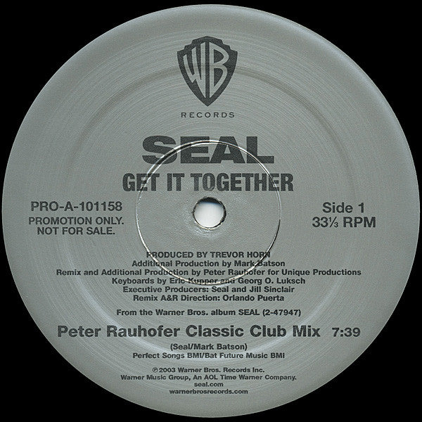 Seal : Get It Together (Remixes Part 1) (12", Promo)