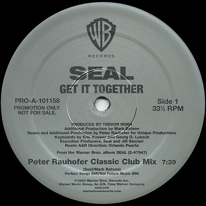 Seal : Get It Together (Remixes Part 1) (12", Promo)