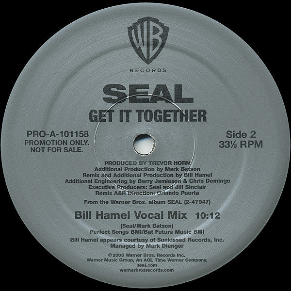Seal : Get It Together (Remixes Part 1) (12", Promo)