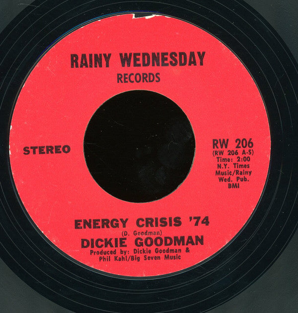 Dickie Goodman : Energy Crisis '74 / The Mistake (7", Styrene, Ter)