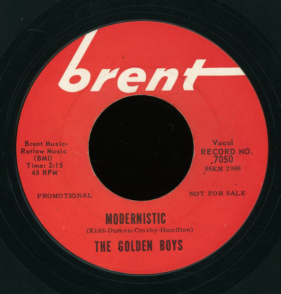 The Golden Boys (3), The Toads (5) : Modernistic / Backaruda (7", Single, Promo)