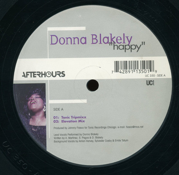 Donna Blakely : Happy (2x12")
