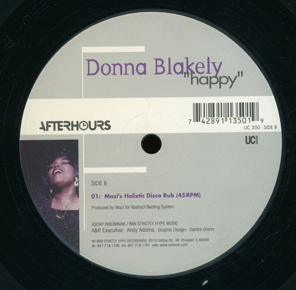 Donna Blakely : Happy (2x12")