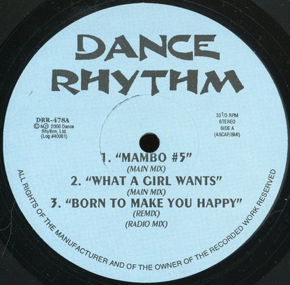 Various : Dance Rhythm (12", Comp, Unofficial)