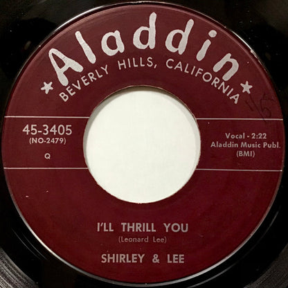 Shirley And Lee : I'll Thrill You / Love No One But You (7", Single, Styrene)