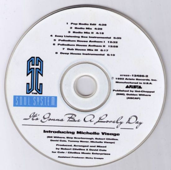 The S.O.U.L. S.Y.S.T.E.M. Introducing Michelle Visage : It's Gonna Be A Lovely Day (CD, Maxi)