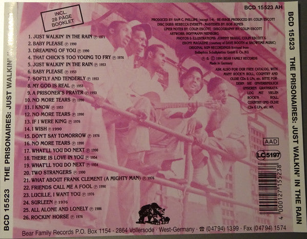 The Prisonaires : Just Walkin' In The Rain (CD, Comp)