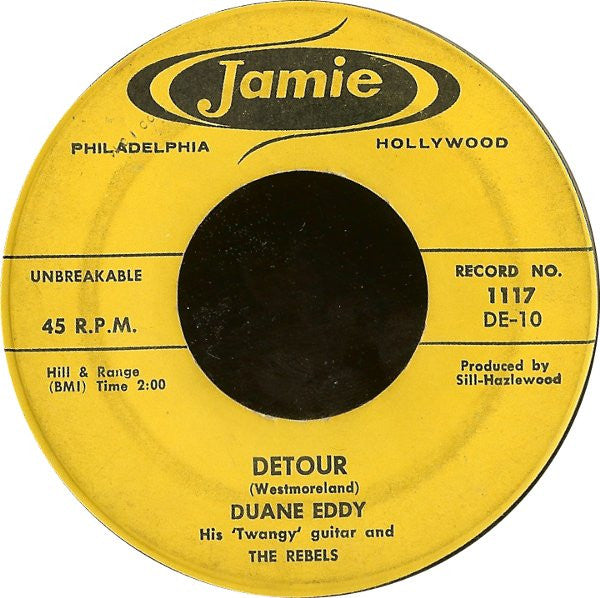 Duane Eddy And The Rebels : The Lonely One / Detour (7", Single)