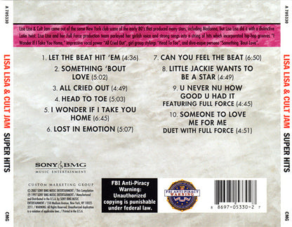 Lisa Lisa & Cult Jam : Super Hits (CD, Comp, RE)