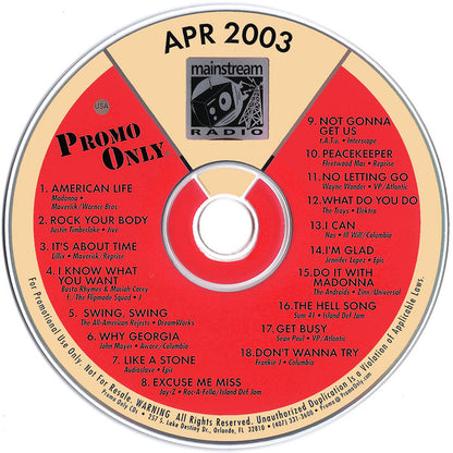 Various : Promo Only Mainstream Radio: April 2003 (CD, Comp, Promo)