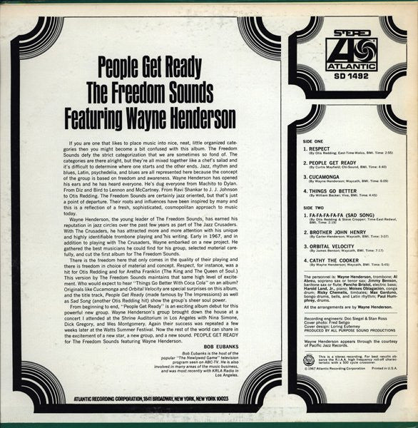 Freedom Sounds featuring Wayne Henderson : People Get Ready (LP, Album)