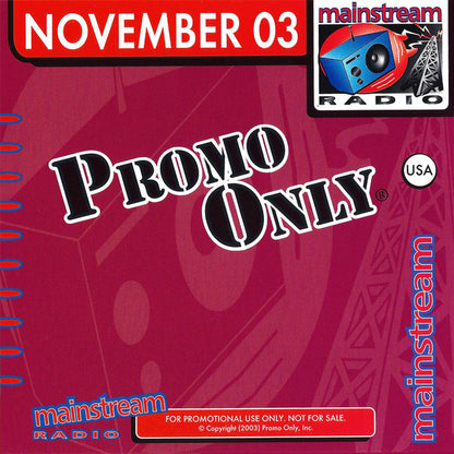 Various : Promo Only Mainstream Radio: November 03 (CD, Comp, Promo)