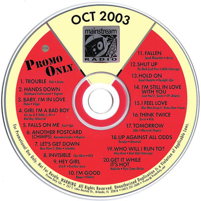 Various : Promo Only Mainstream Radio: October 03 (CD, Comp, Promo)