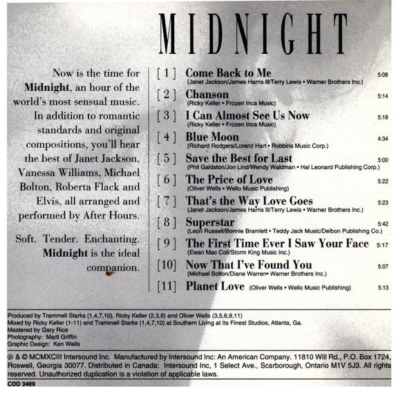 After Hours (14) : Midnight (Featuring After Hours) (CD, Album)
