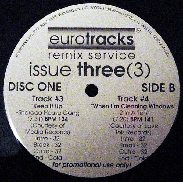 Various : Eurotracks Mixes Issue Three (3) (2x12", Promo)