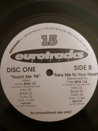 Various : Eurotracks Mixes Issue Fifteen (15) (2x12", Promo)