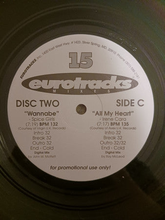 Various : Eurotracks Mixes Issue Fifteen (15) (2x12", Promo)