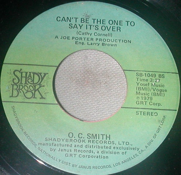 OC Smith : Living Without Your Love (7")