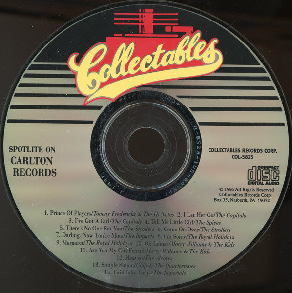 Various : Spotlite On Carlton Records Vol. 1 (CD, Comp)