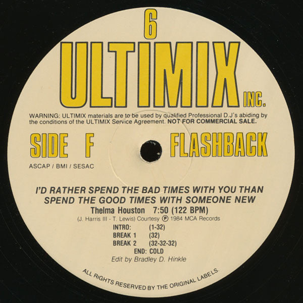 Various : Ultimix 6 (3x12", Comp, Promo)