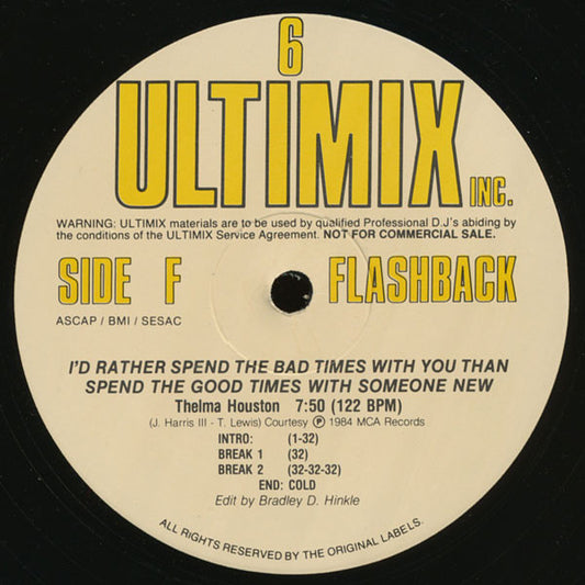 Various : Ultimix 6 (3x12", Comp, Promo)