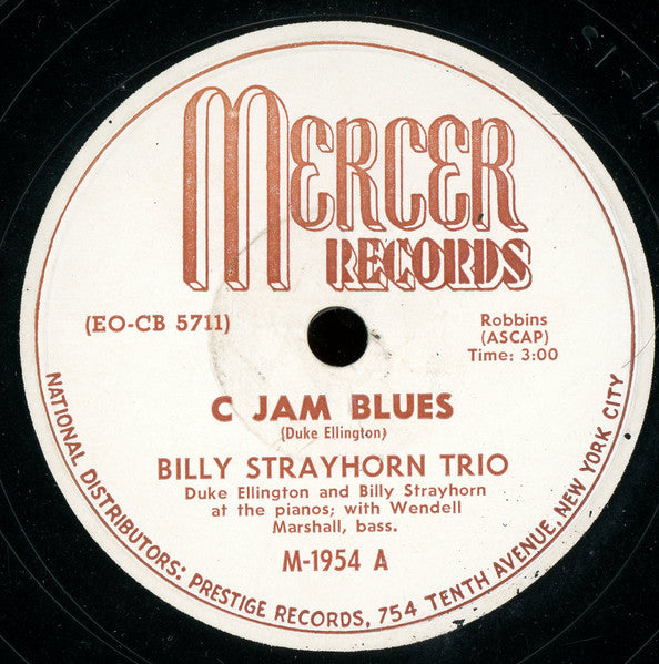 Billy Strayhorn Trio : C Jam Blues / Flamingo (Shellac, 10")