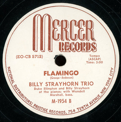 Billy Strayhorn Trio : C Jam Blues / Flamingo (Shellac, 10")
