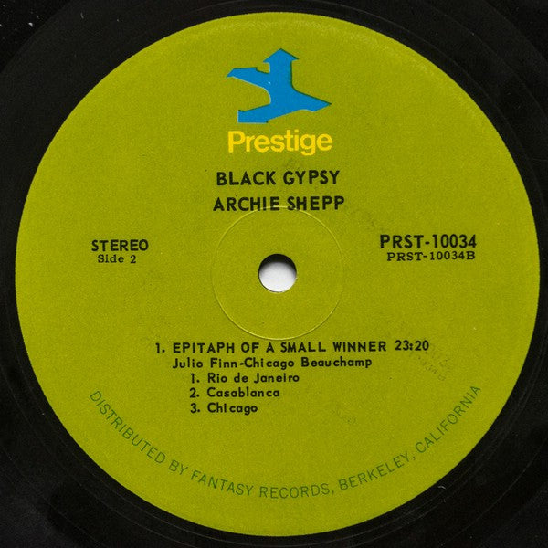 Archie Shepp : Black Gypsy (LP, Album, RE)