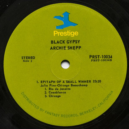 Archie Shepp : Black Gypsy (LP, Album, RE)